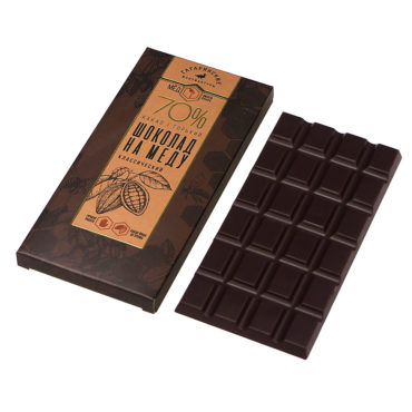 Шоколад На Меду «Премиум» горький 70% какао Классический 70г
