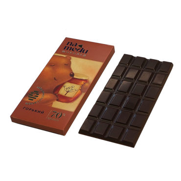 Шоколад Сказочный на Меду горький 70% какао 70г